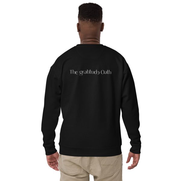 gratitude Unisex Sweatshirt - Black - Image 3