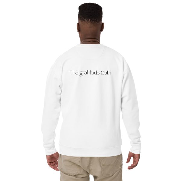 gratitude Unisex Sweatshirt - White - Image 3