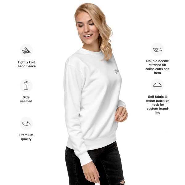 gratitude Unisex Sweatshirt - White - Image 4