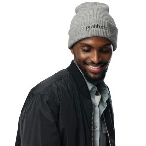 gratitude Waffle Beanie - Gray